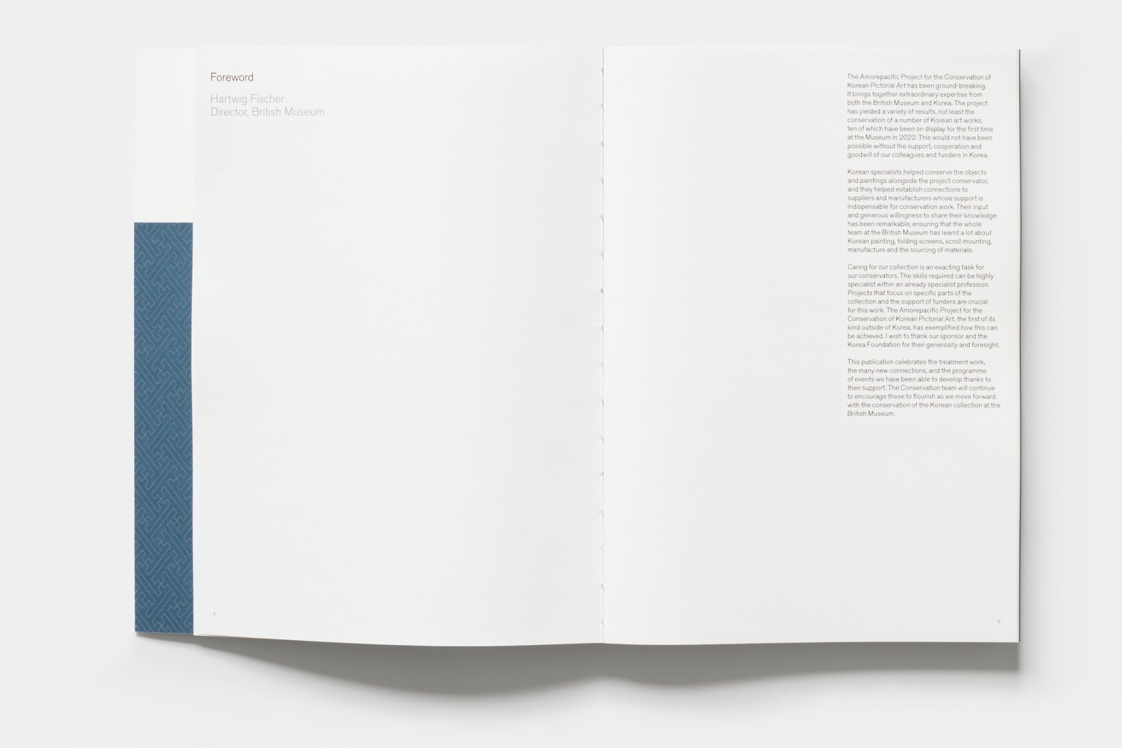 Inside spread with the foreword.
