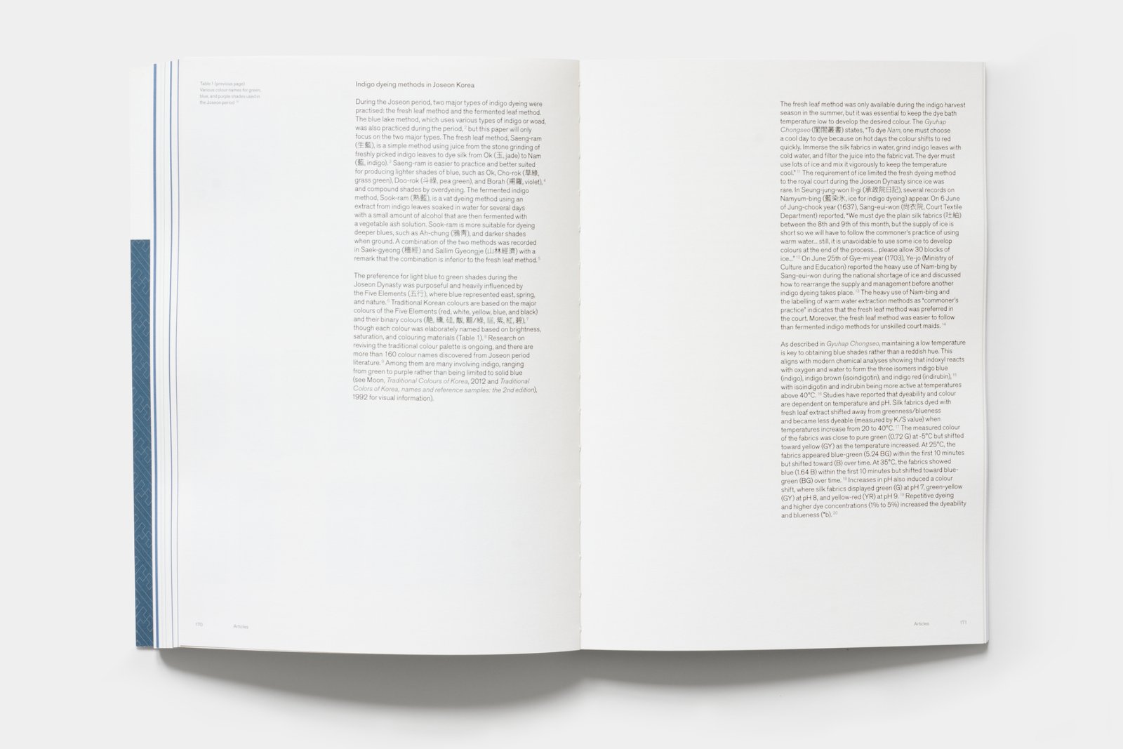 Inside spread showing part of a research report.