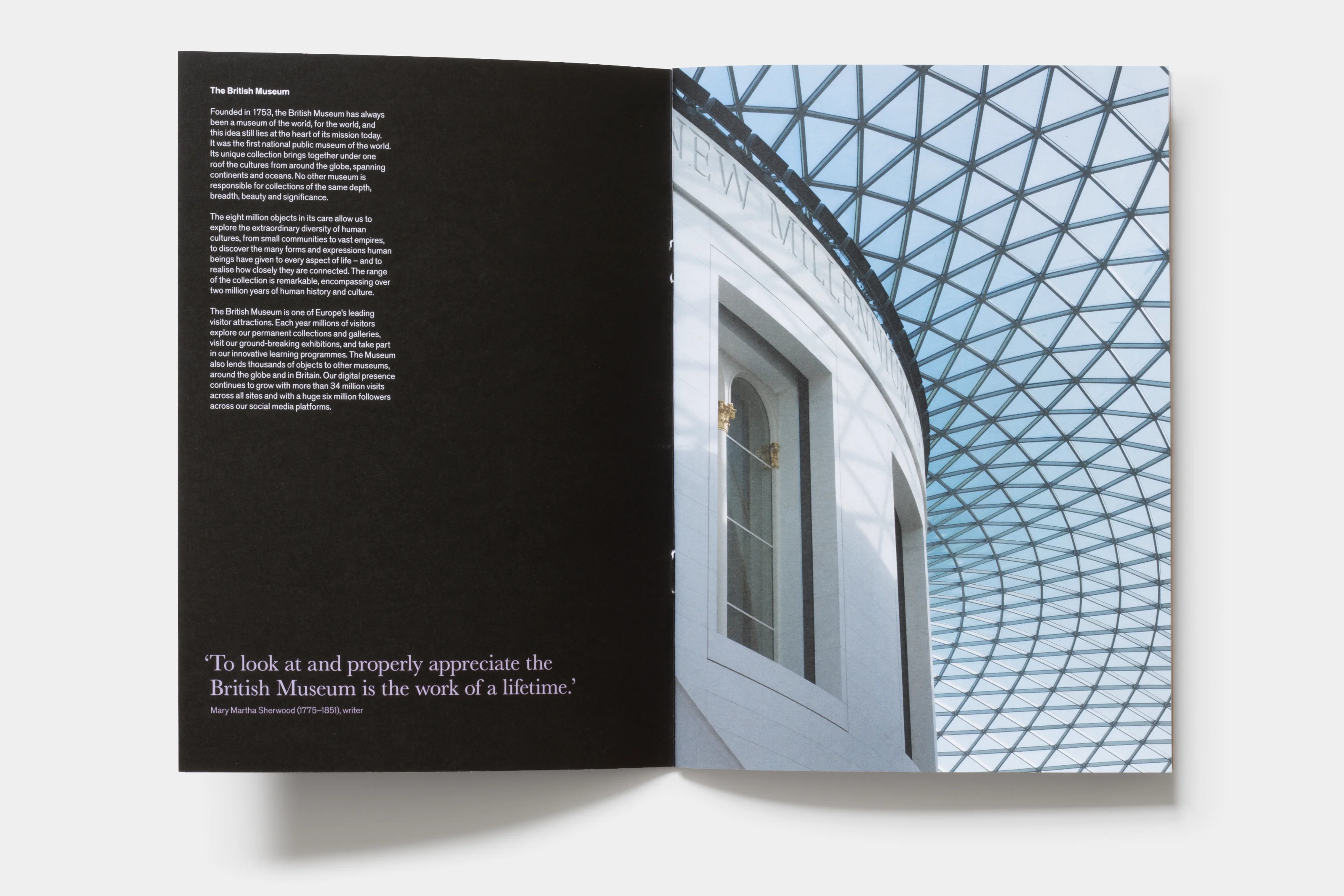 Inside front cover and introduction page of the Middle East issue.