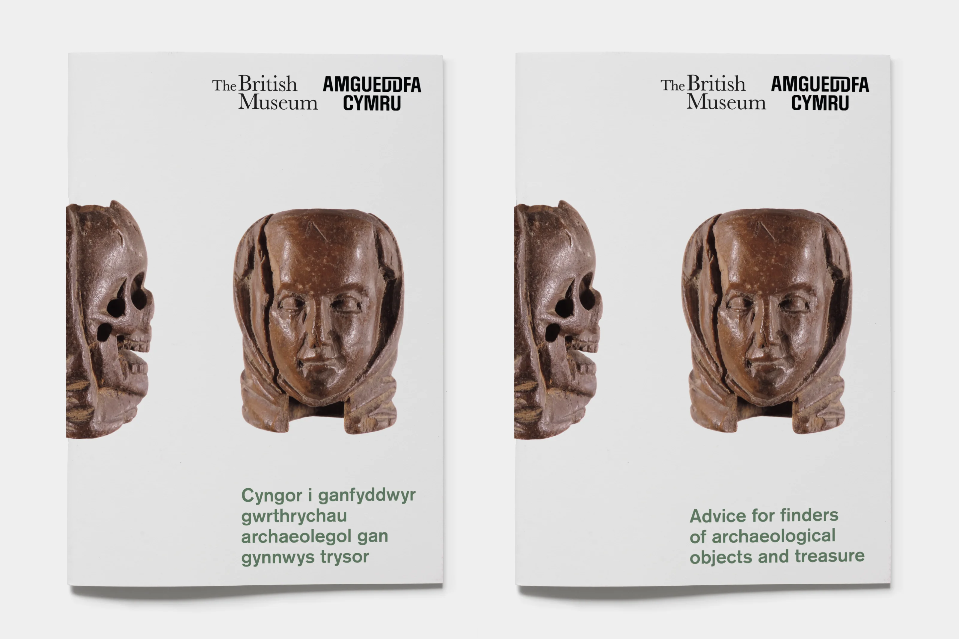 Welsh- and English language front covers.