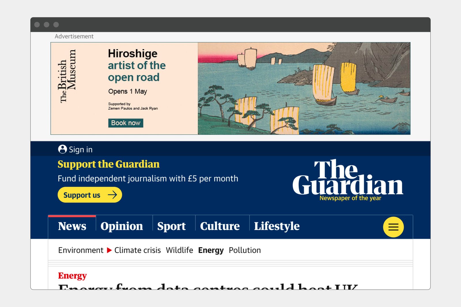 Google Network Display ad.