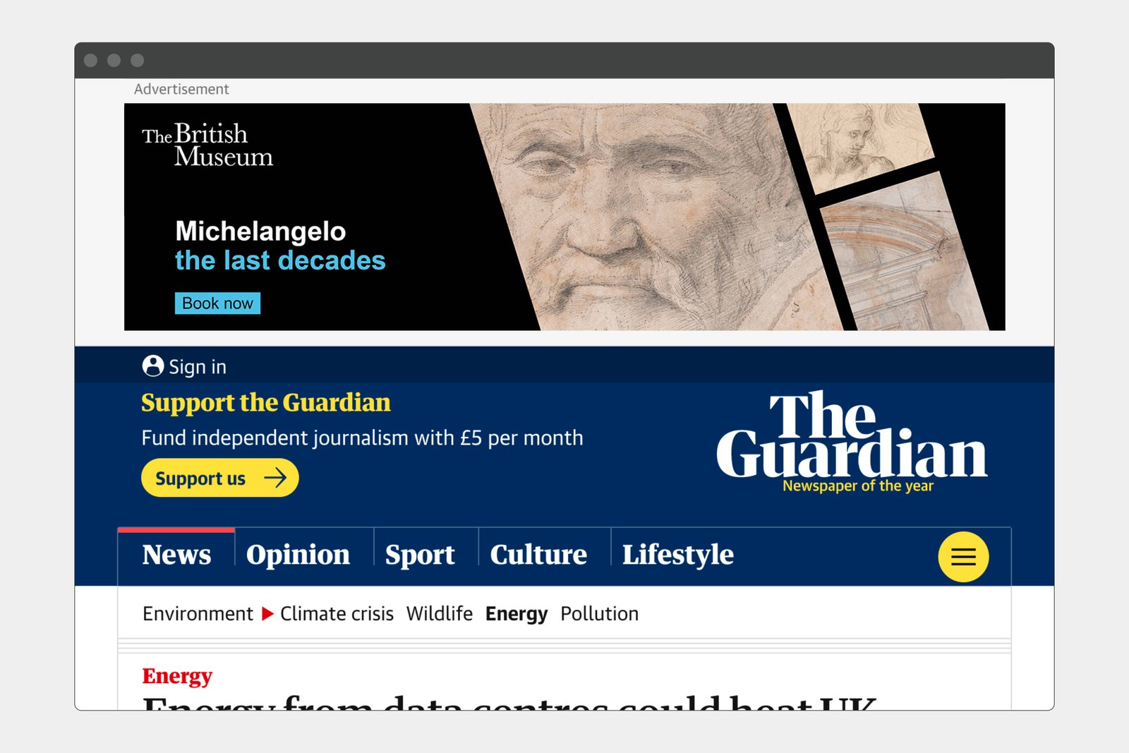 Google Network Display ad.