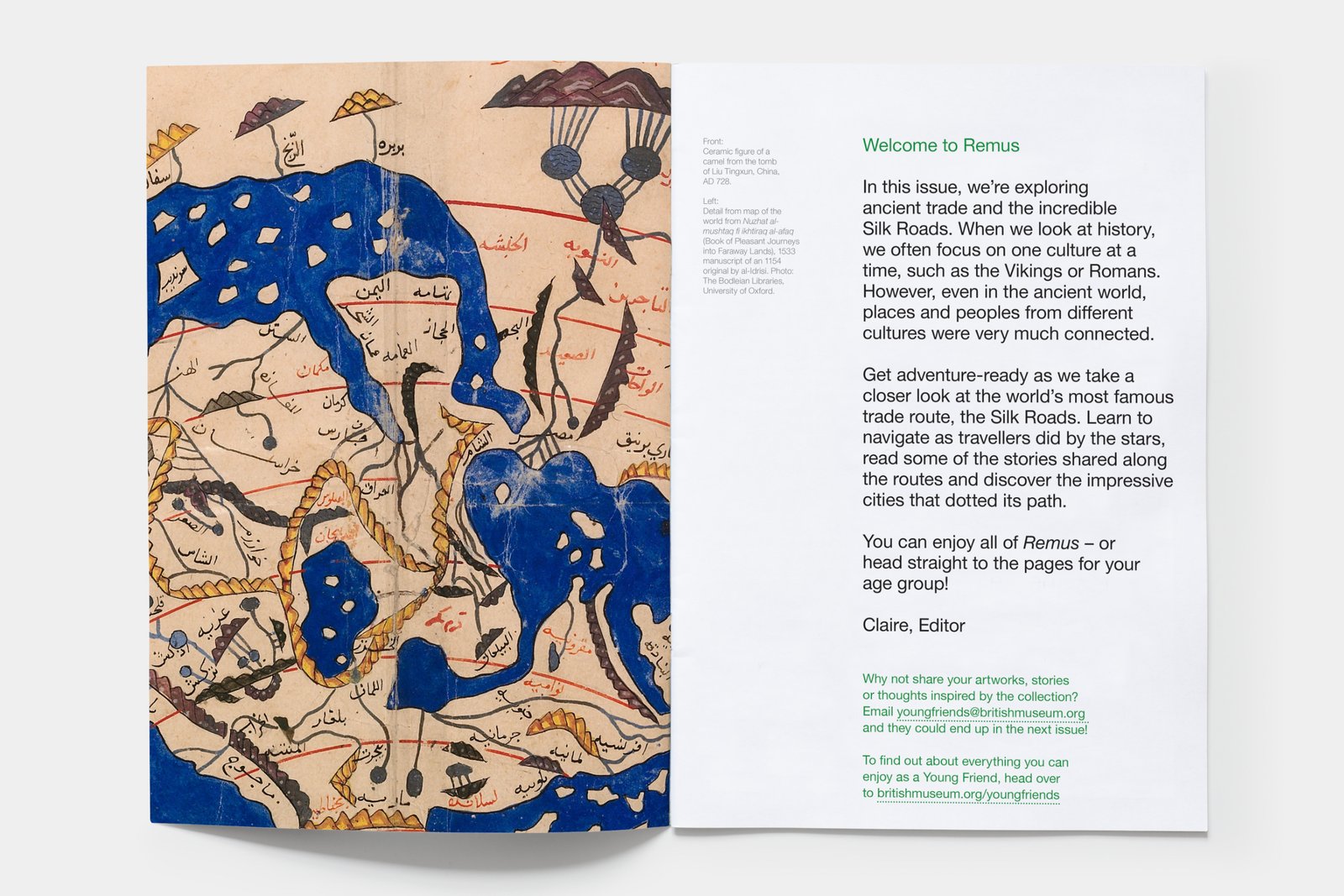 Inside front cover and letter from the editor of issue 79.