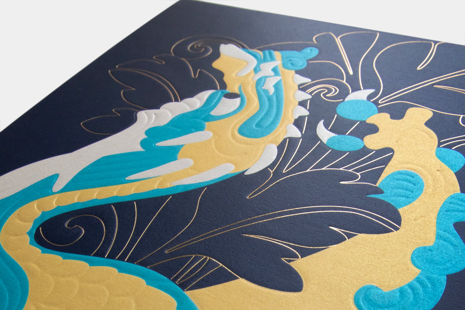 Detail of the embossing.