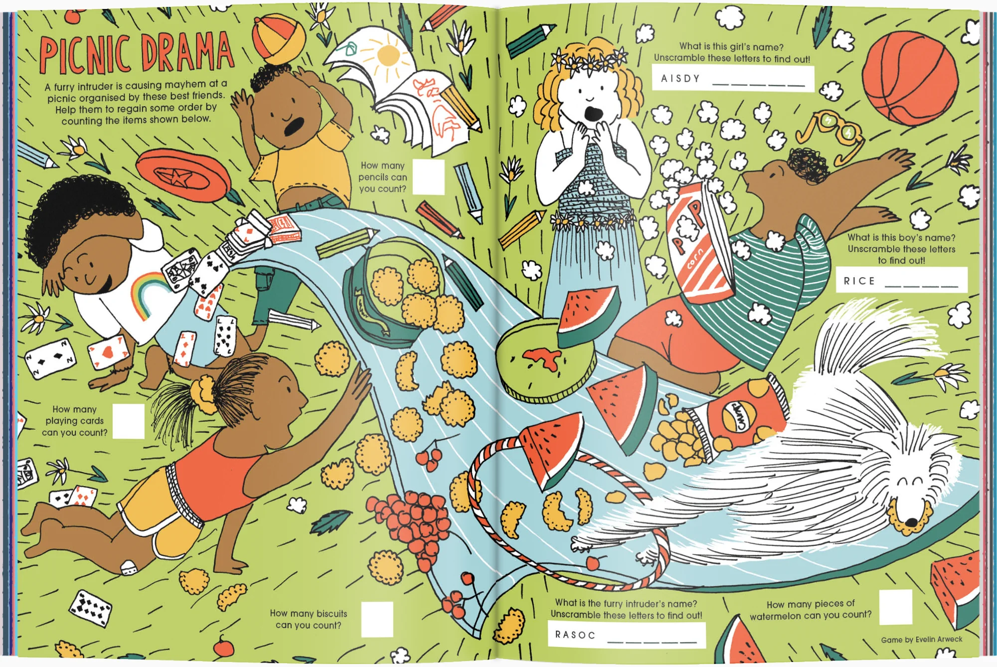 Magazine spread showing the illustration in-situ.