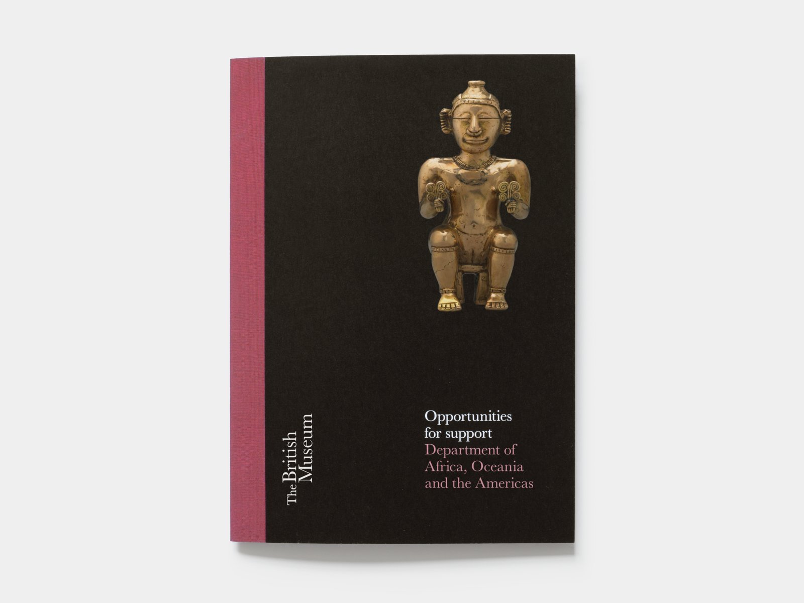 Cover of the Africa, Oceania and the Americas issue from the Opportunities for support publication series for the British Museum.