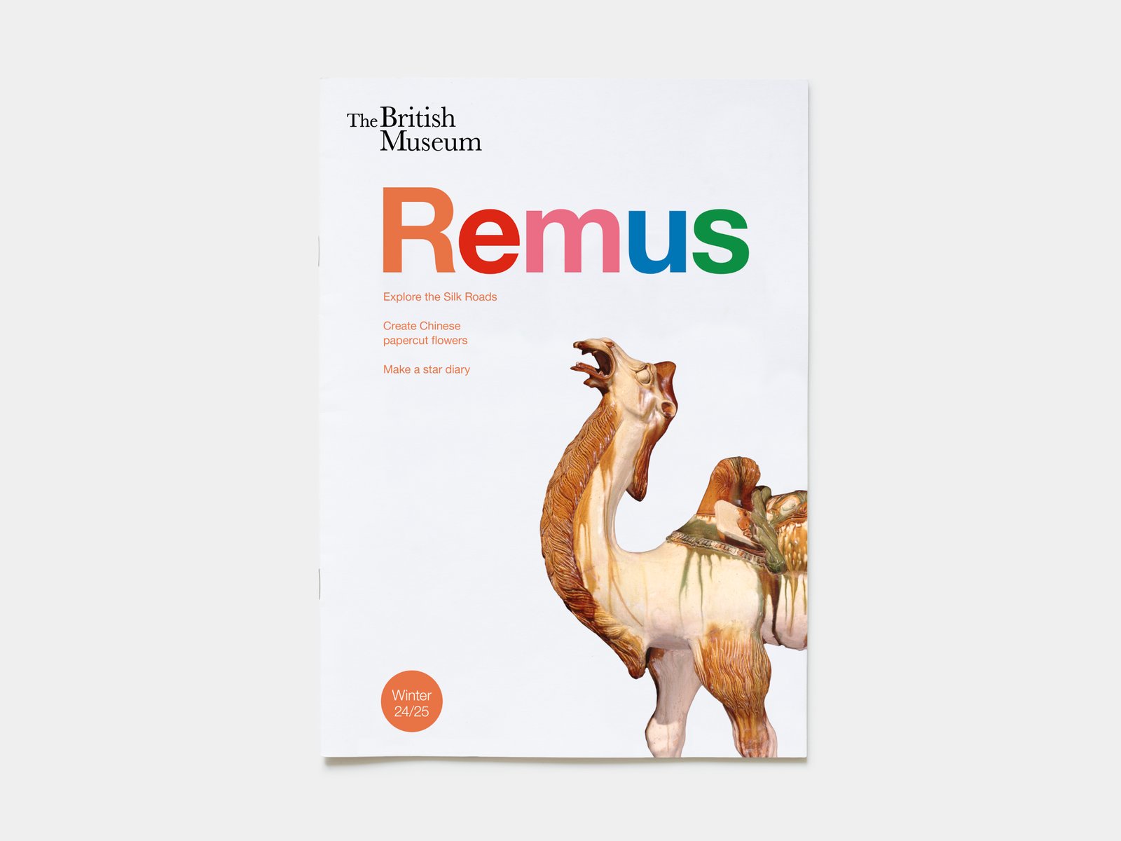 Cover of the issue of the Winter 24/25 issue of the magazine Remus for the British Museum.