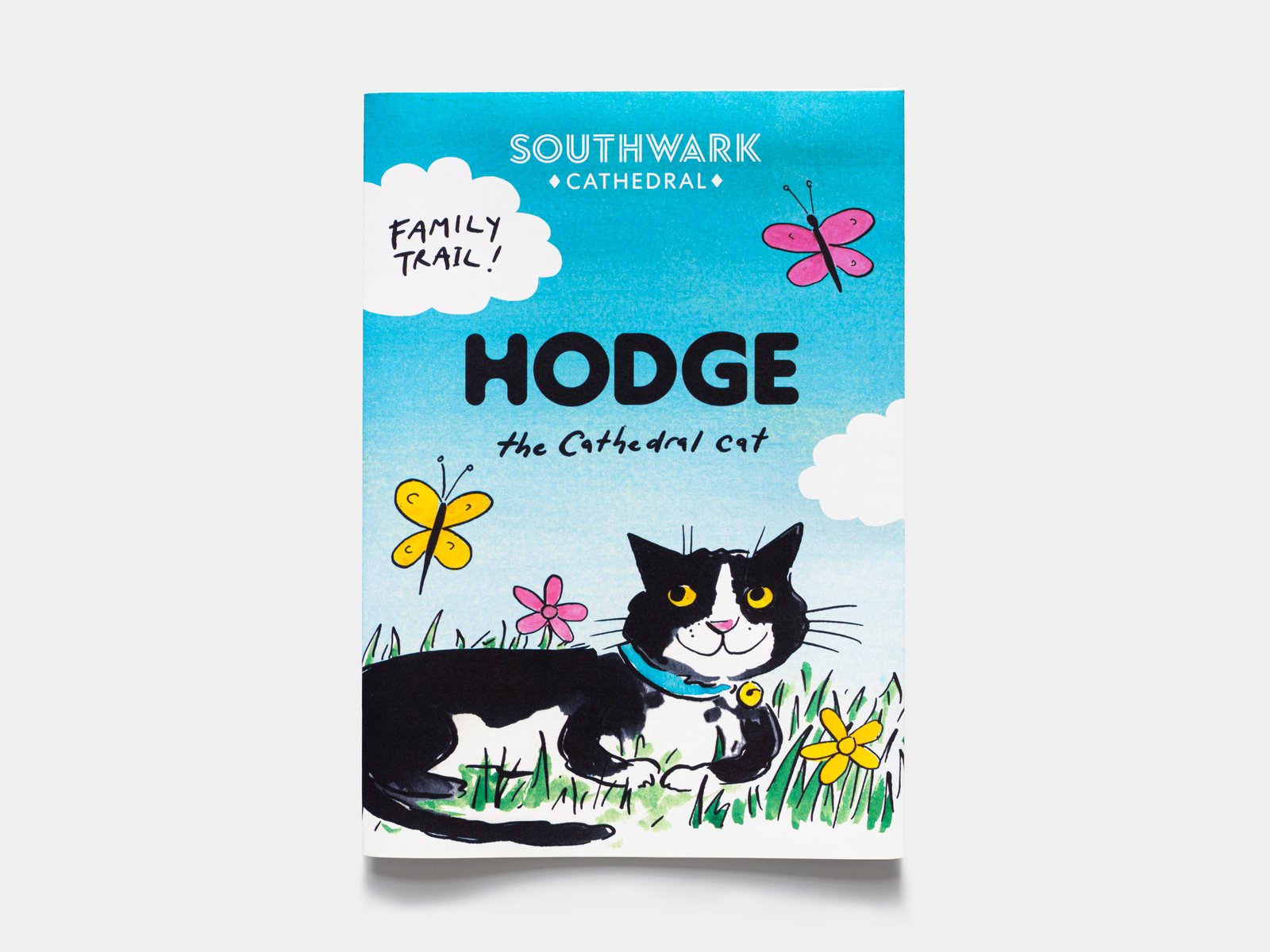 Cover of the illustrated family trail map designed for Southwark Cathedral.