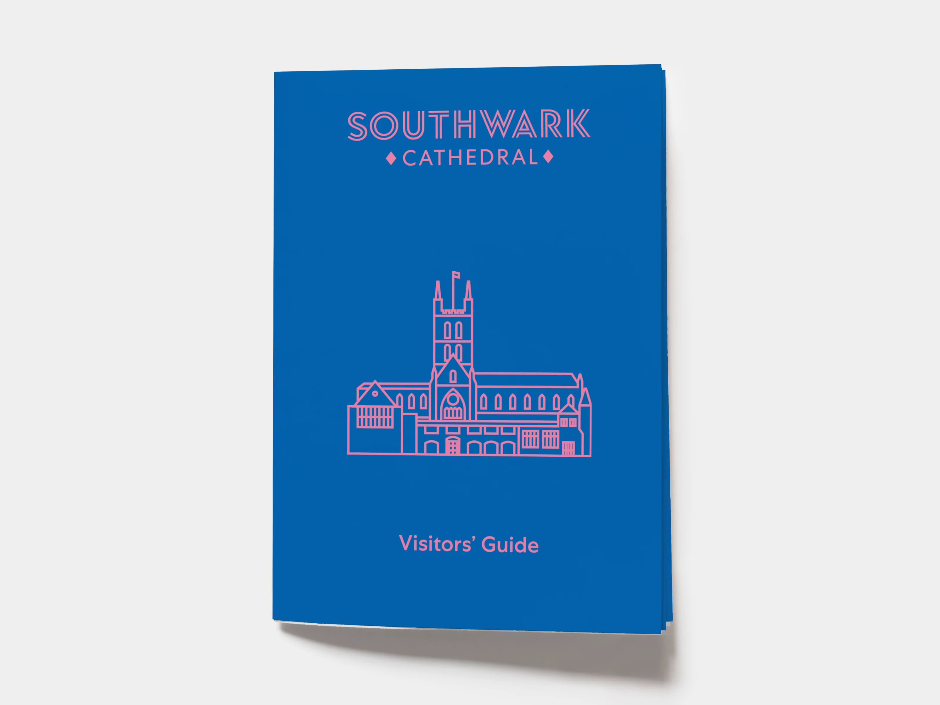 Front cover of the visitors map designed for Southwark Cathedral.