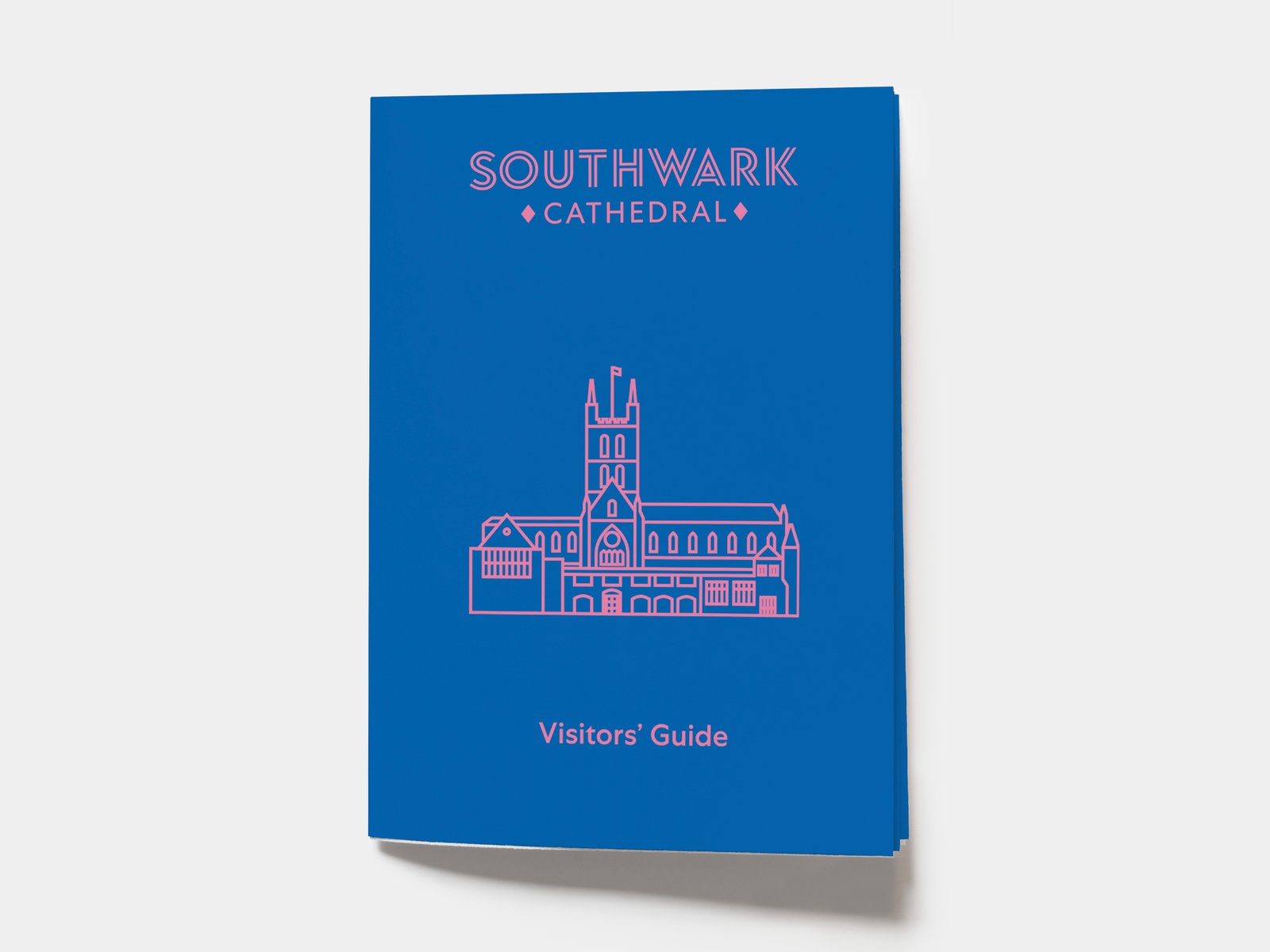 Inside page of the visitors map designed for Southwark Cathedral.